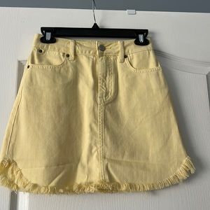 NWOT Paige Frayed Hem Denim Skirt